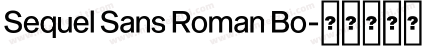 Sequel Sans Roman Bo字体转换